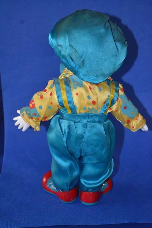 Vintage Glazed Porcelain Clown c1980's