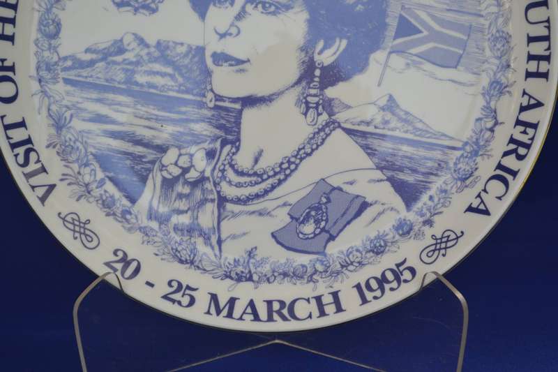 Heritage Porcelain Commemorative Plate - Royal Visit to South Africa 1995