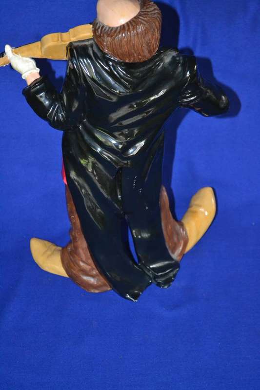 Large Ceramic Clown Playing the Violin