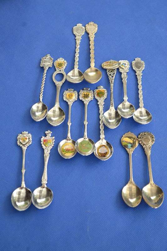Assorted Vintage Collectable Spoons - 14 Pieces