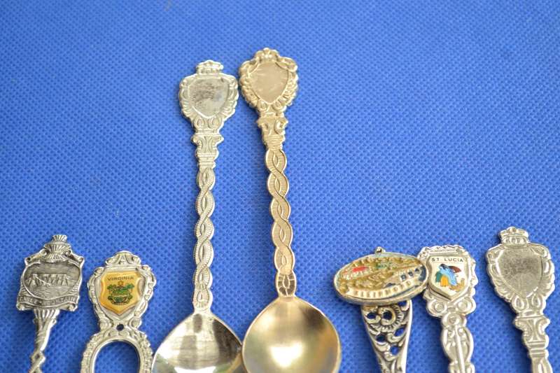 Assorted Vintage Collectable Spoons - 14 Pieces