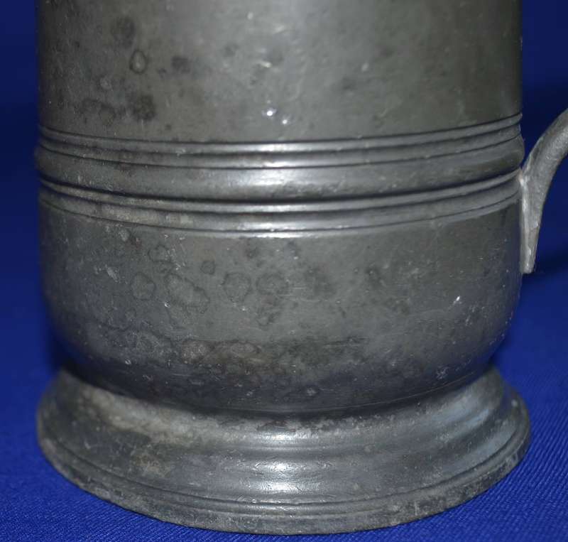 Vintage British Pewter 1 Pint Tankard
