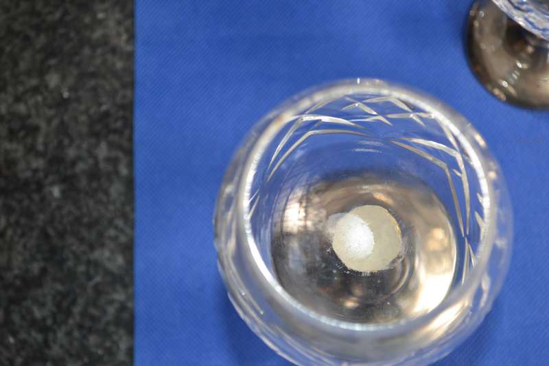 Cut Crystal Wine Glasses with Silver Plate Stem and Base x 5