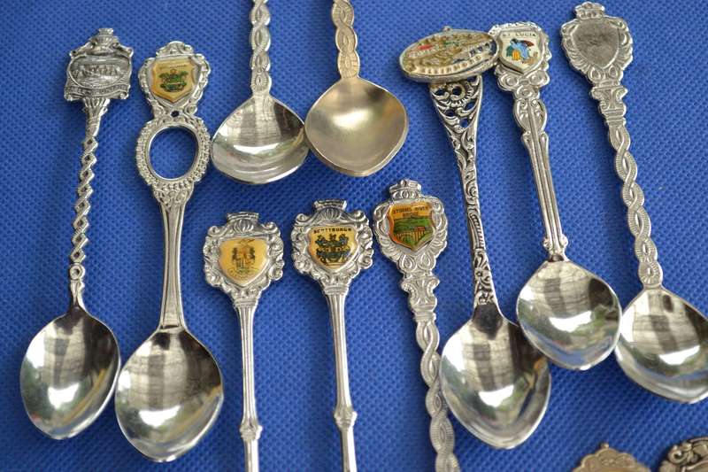 Assorted Vintage Collectable Spoons - 14 Pieces