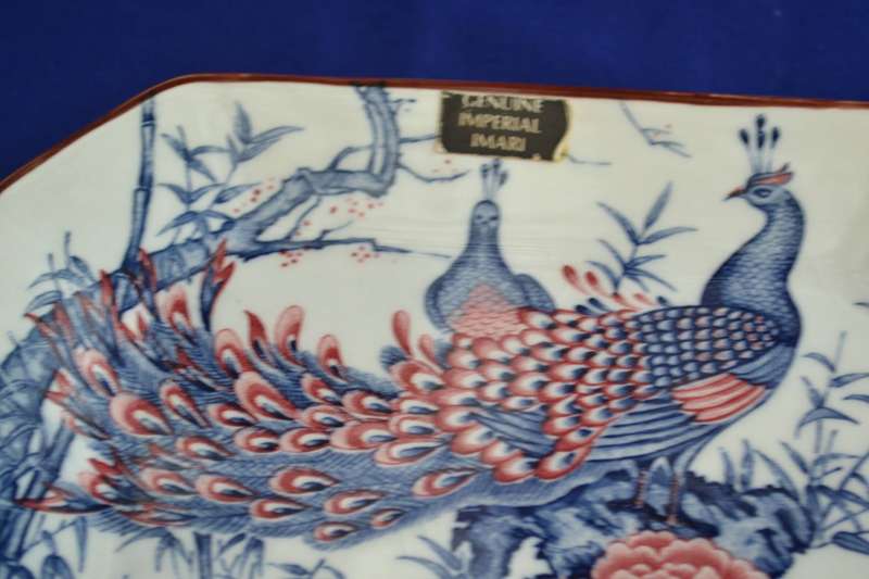 Vintage Rectangular Imperial Imari Plates x 2