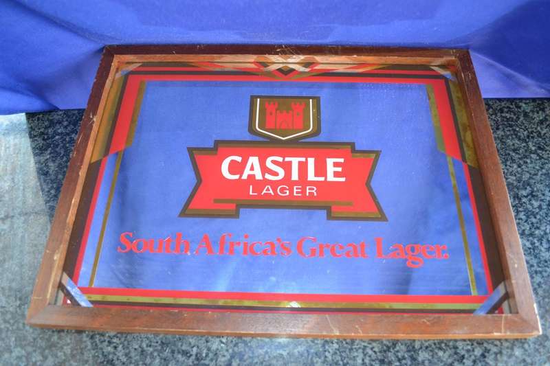 Castle Lager Framed Bar Mirror