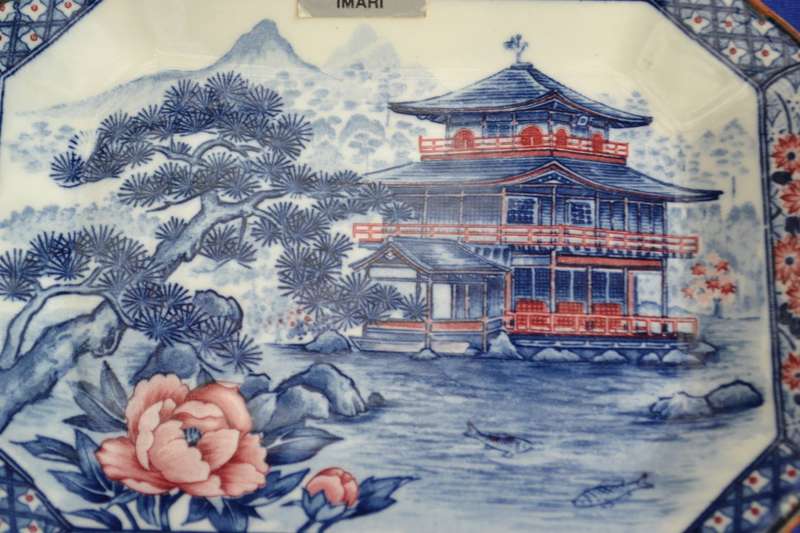 Vintage Rectangular Imperial Imari Plates x 2
