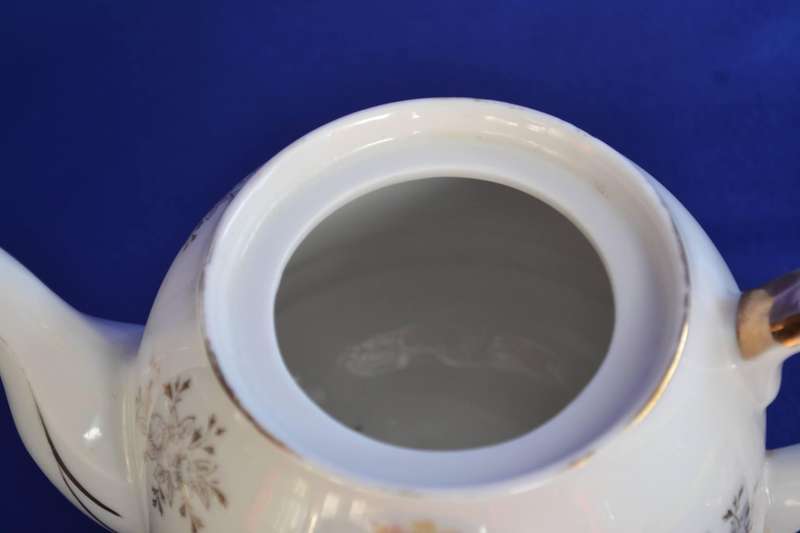 Fine Bone China Demitasse Cups and Saucers, and Tea Pot - Japan