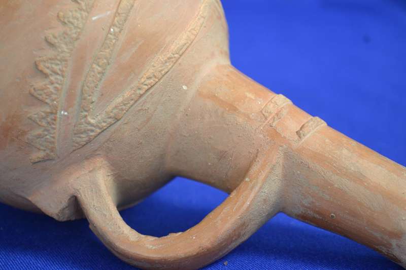 Vintage Jabena Eritrean Clay Coffee Pot and Terracotta Clay Wine Pitcher