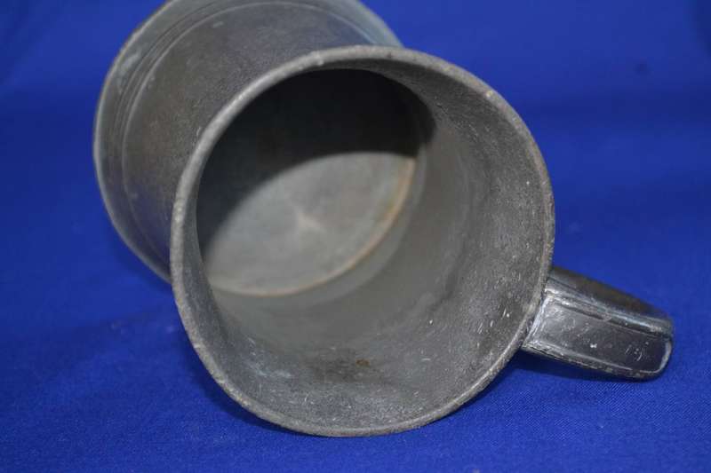 Vintage British Pewter 1 Pint Tankard