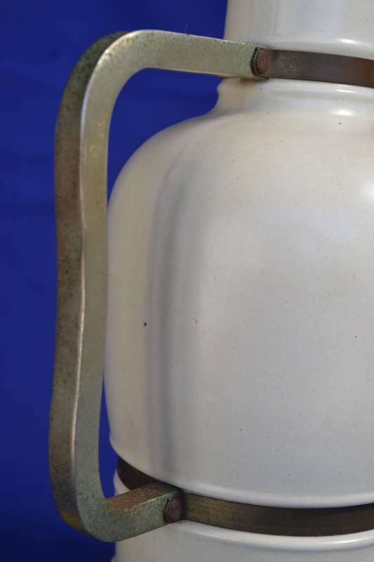 Large Stoneware "The Winemakers"  Decanter with Swing Top Closure