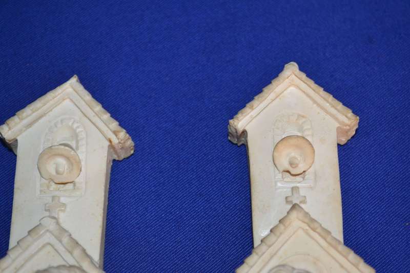Pair of  Small Vintage Resin  Angel Wall Hangings
