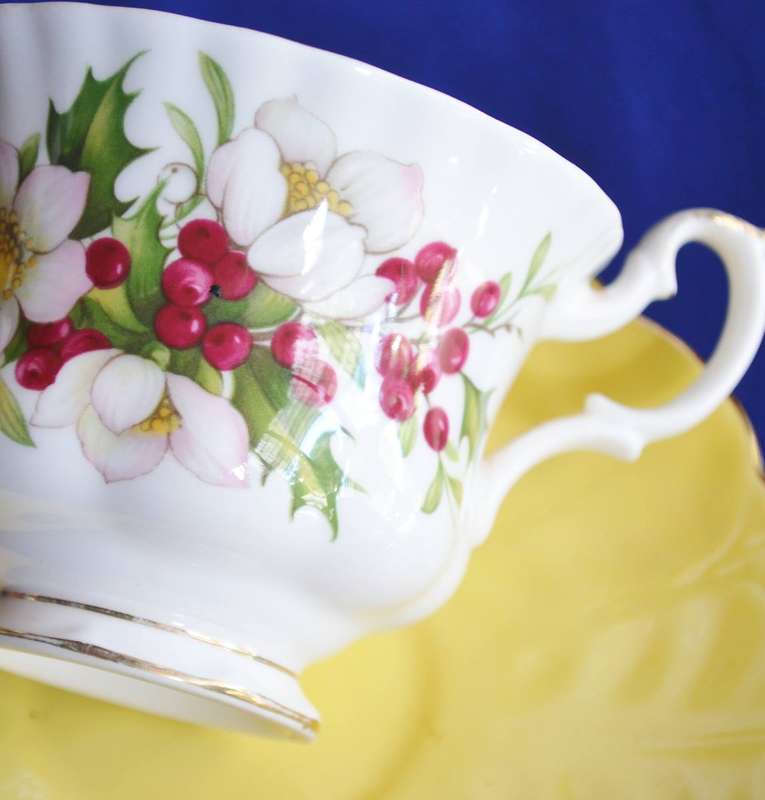 Royal Albert Flower of the Month "December"  Tea Cup and Aynsley Saucer