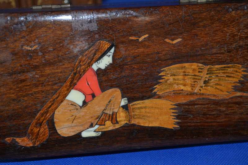 Vintage Wooden Trinket/ Jewellery Boxes x 2