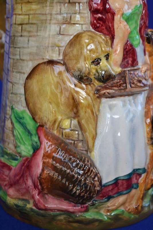 Burleigh Ware Large Jug "Old Feeding Time" - Vintage