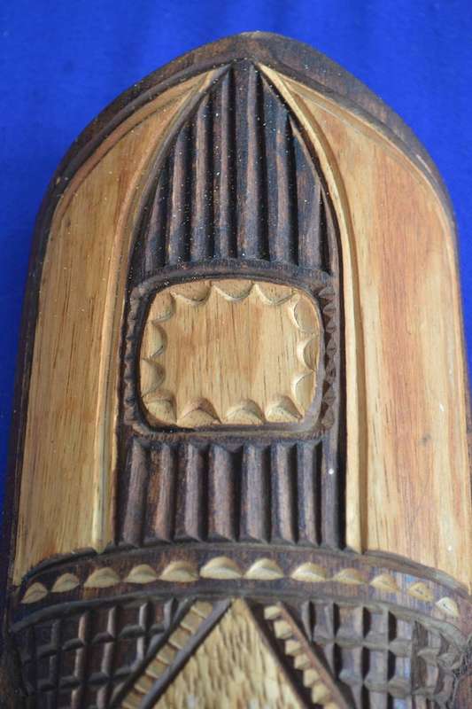 Decorative Carved Mask Wall Hangings and African Sandals