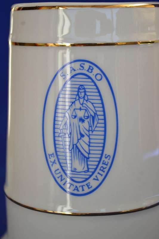 Vintage Branded  Ceramic Tankards x 2