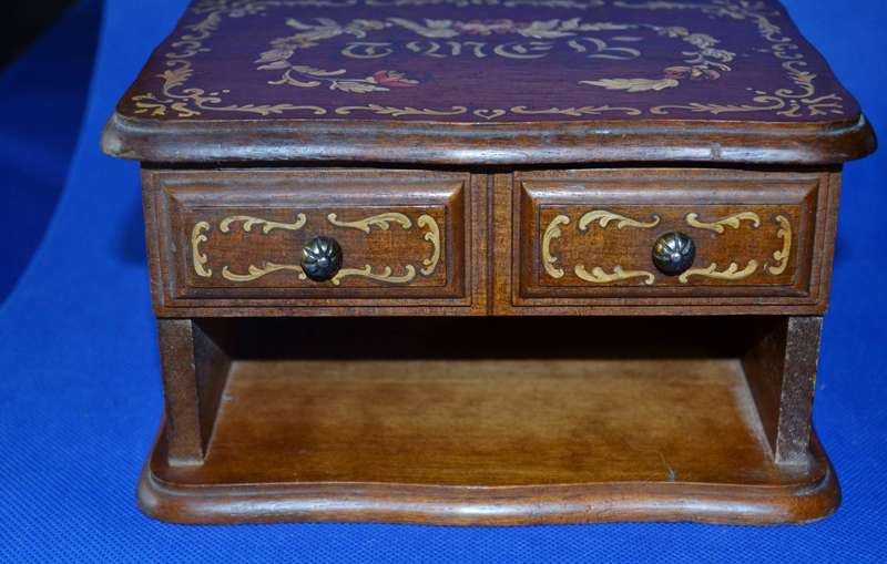 Vintage Wooden Trinket/ Jewellery Boxes x 2