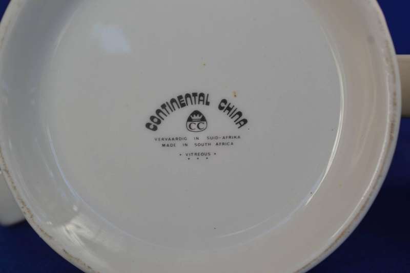 Vintage Branded  Ceramic Tankards x 2