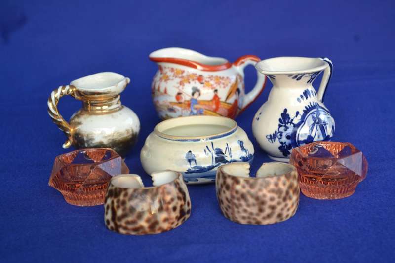 Assorted Small Jugs, Candle Holders, Serviette Rings etc