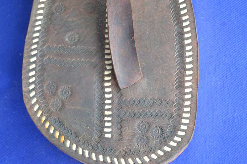 Decorative Carved Mask Wall Hangings and African Sandals