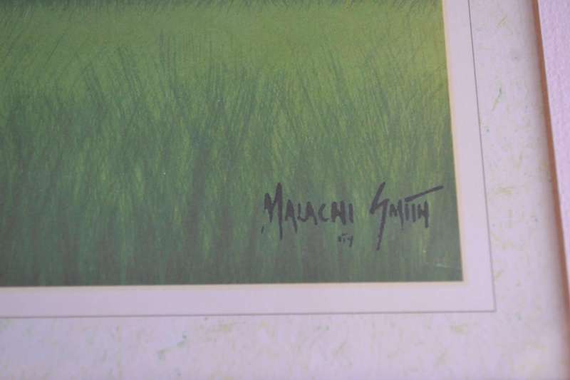 Malachi Smith - Signed by the Artist, framed behind glass