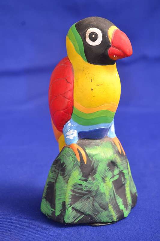 Vintage Hand Painted Ceramic Parrot
