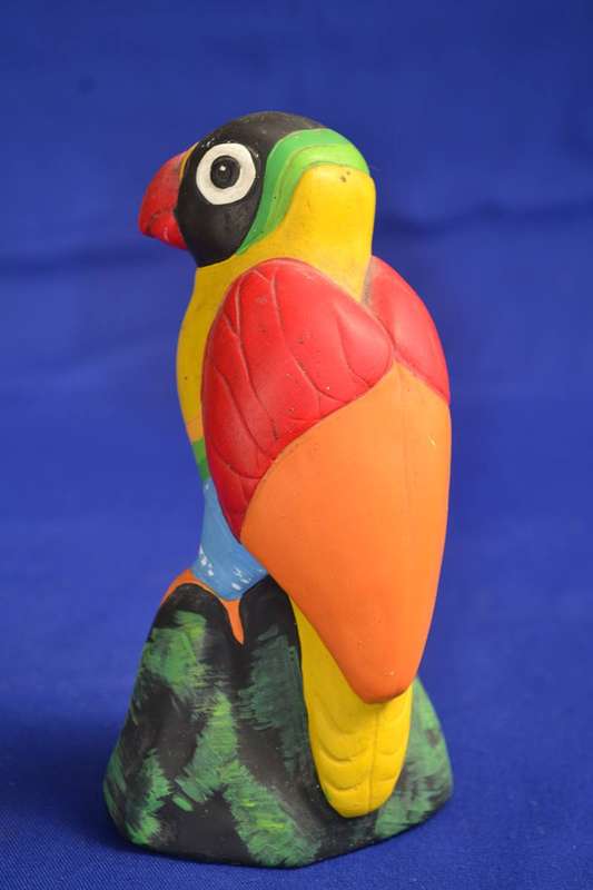 Vintage Hand Painted Ceramic Parrot