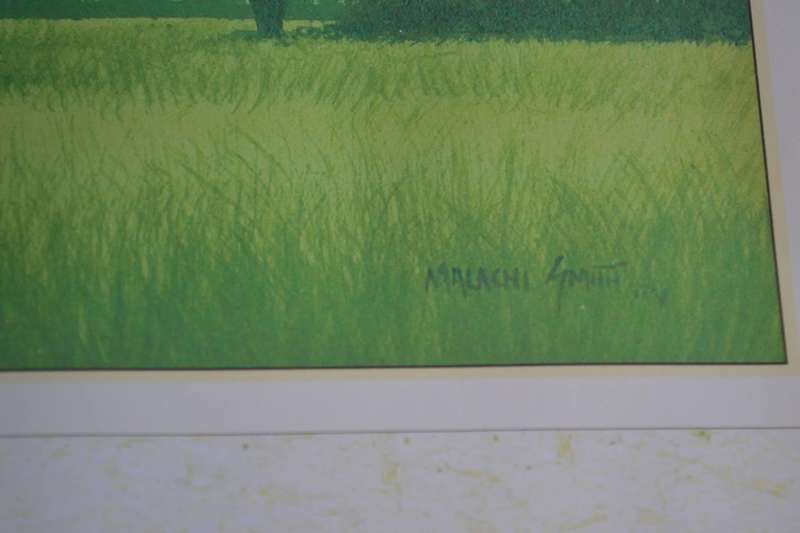 Malachi Smith - Signed by the Artist, framed behind glass