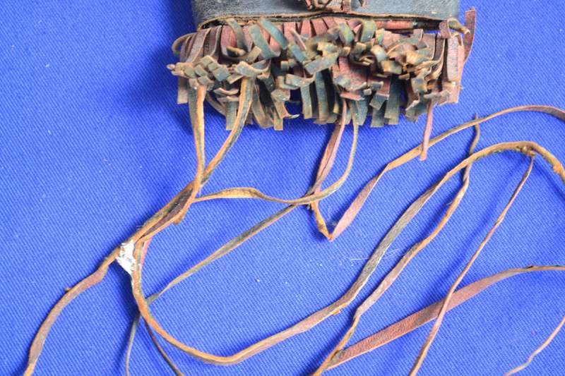 Authentic Antique Tuareg Leather Wallet Pouch