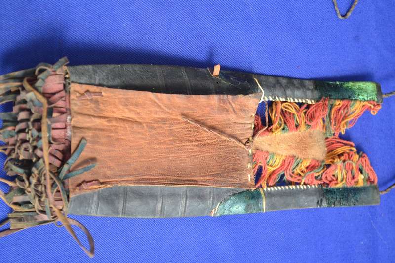 Authentic Antique Tuareg Leather Wallet Pouch
