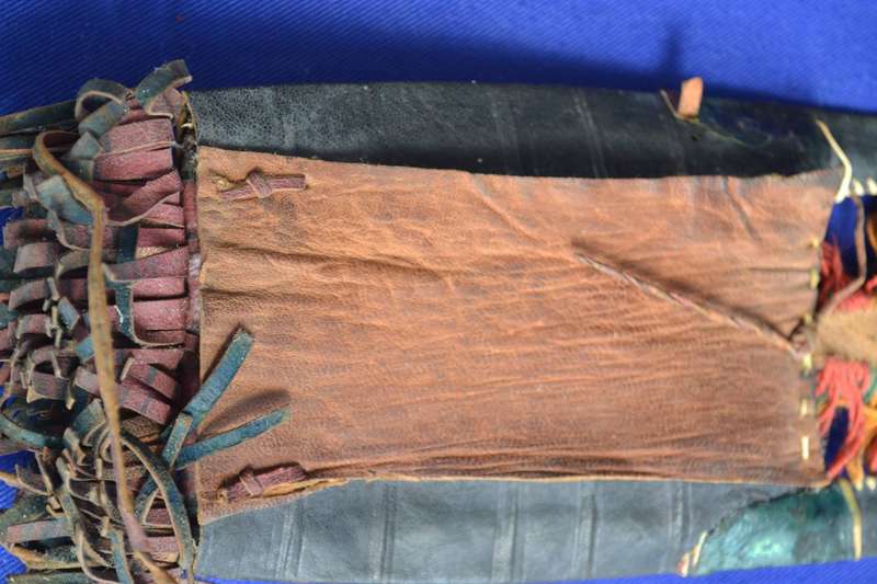 Authentic Antique Tuareg Leather Wallet Pouch
