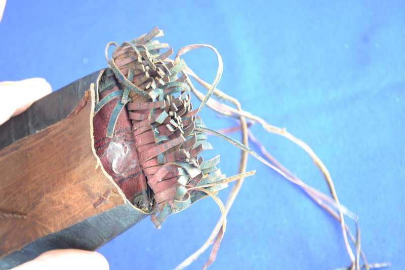 Authentic Antique Tuareg Leather Wallet Pouch