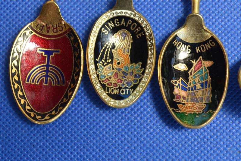 Vintage Collectable Spoons - Gold Plated- 4 Pieces