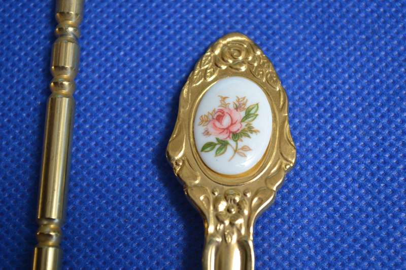 Vintage Collectable Spoons - Gold Plated- 4 Pieces