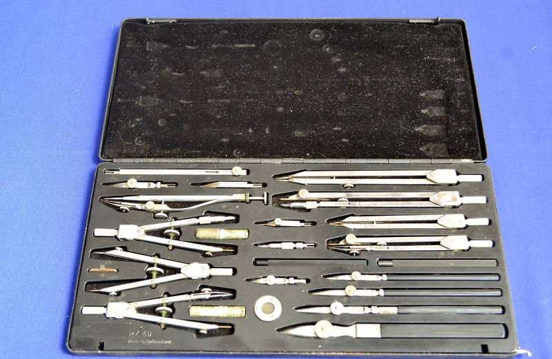 Wild Heerbrugg Switzerland RZ.40 Engineers Precision Drafting Set - Vintage c1960's