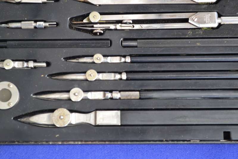 Wild Heerbrugg Switzerland RZ.40 Engineers Precision Drafting Set - Vintage c1960's