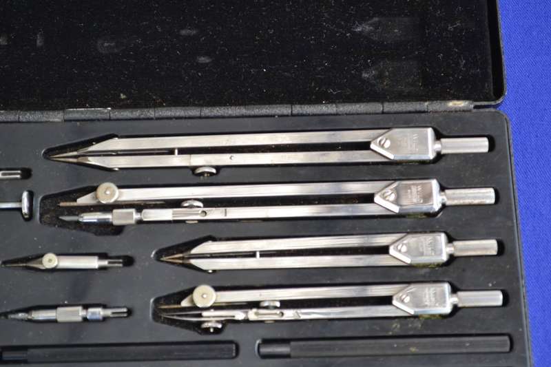 Wild Heerbrugg Switzerland RZ.40 Engineers Precision Drafting Set - Vintage c1960's