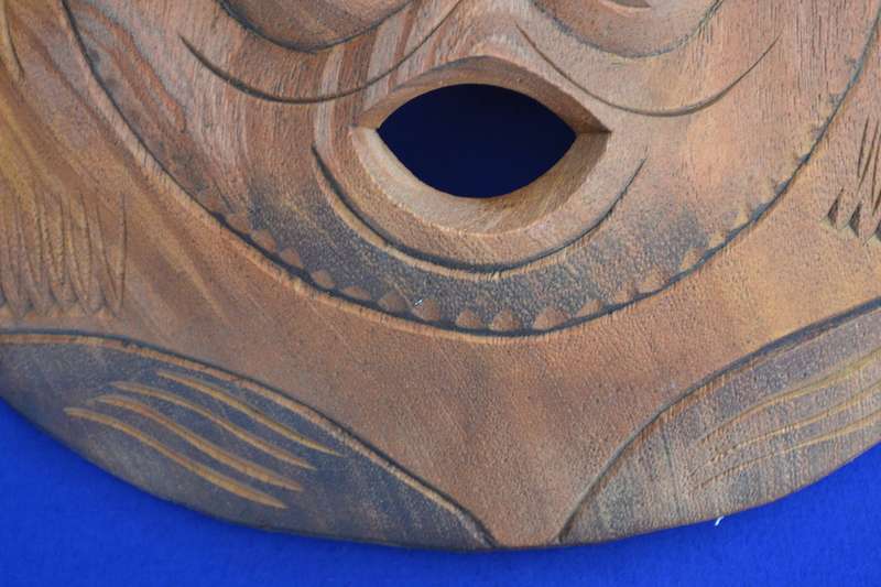 Hand Carved West African Circular Mask