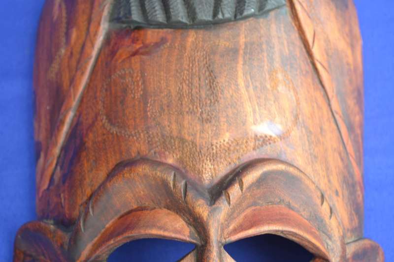 Vintage African, Kenya Wooden Hand Crafted Tribal Face Mask