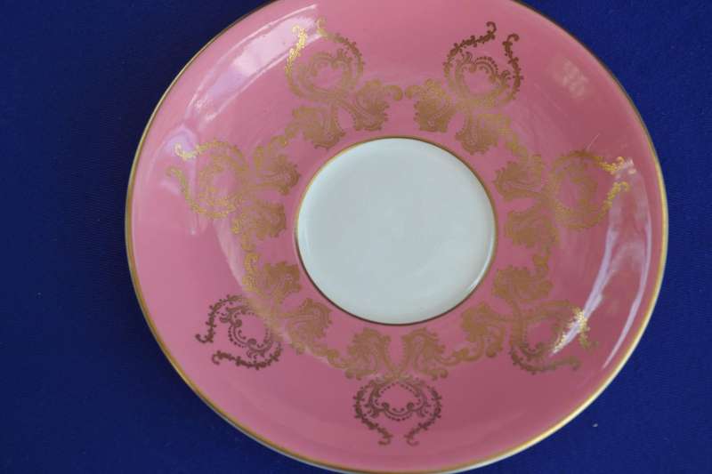 Aynsley Rare Vintage Pink Orchid Fruit Tea Cup and Saucer
