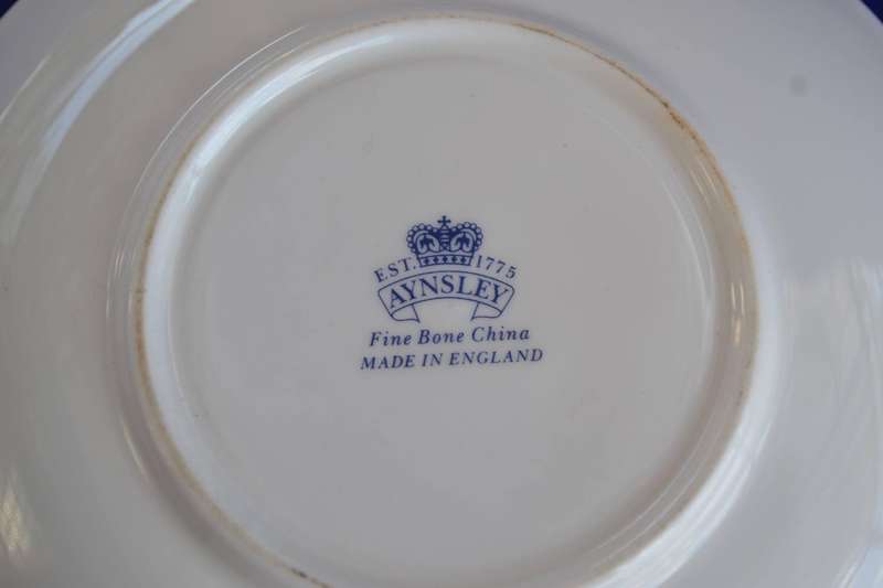 Aynsley Rare Vintage Pink Orchid Fruit Tea Cup and Saucer