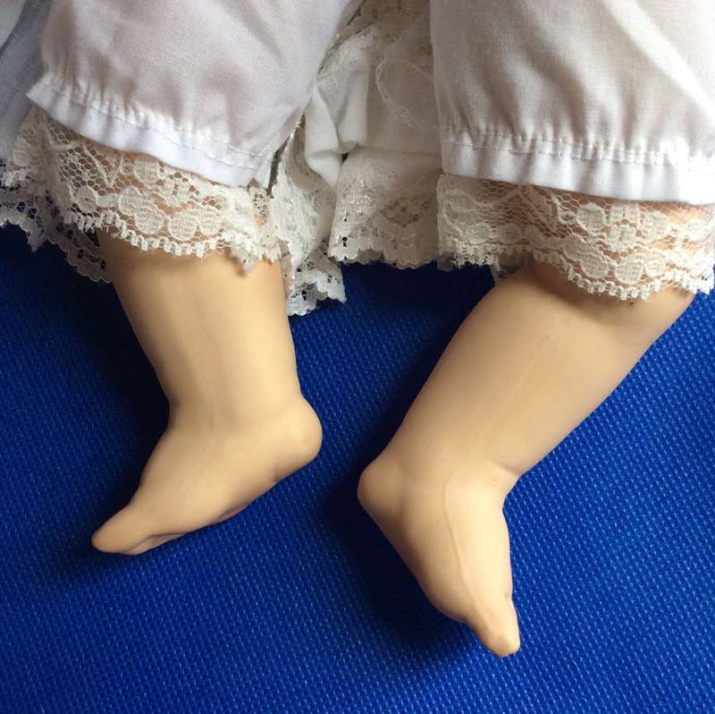 Small Vintage Sleeping Baby Porcelain Doll