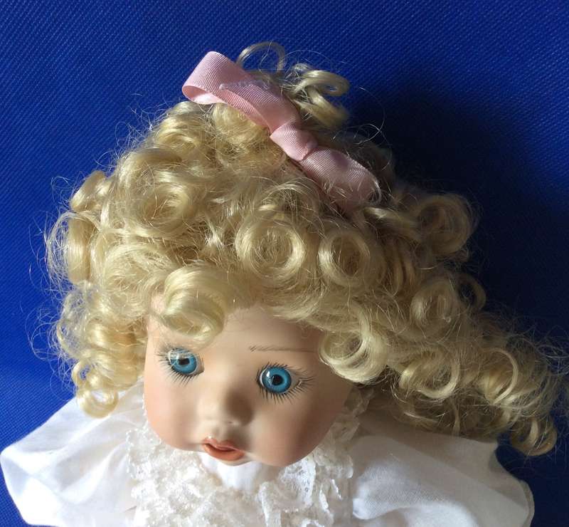 Vintage Porcelain Baby Doll - Repaired Foot
