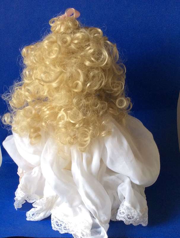 Vintage Porcelain Baby Doll - Repaired Foot