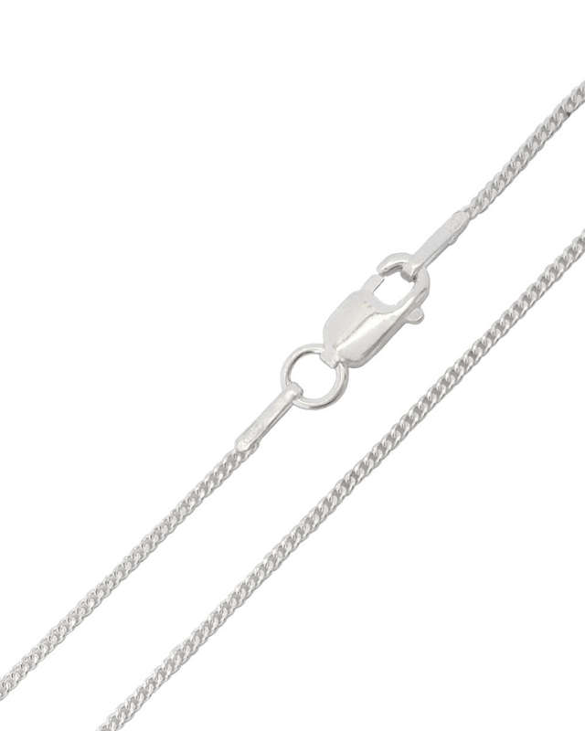 50cm 925 Sterling Silver Fine Curb Necklace