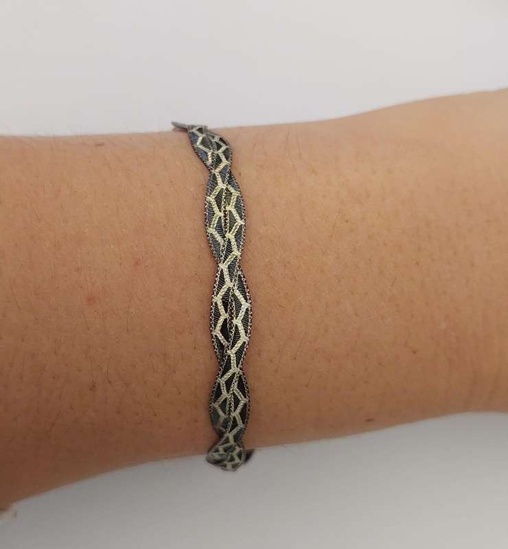 Black Rhodium Magic Design Snake Style Bracelet