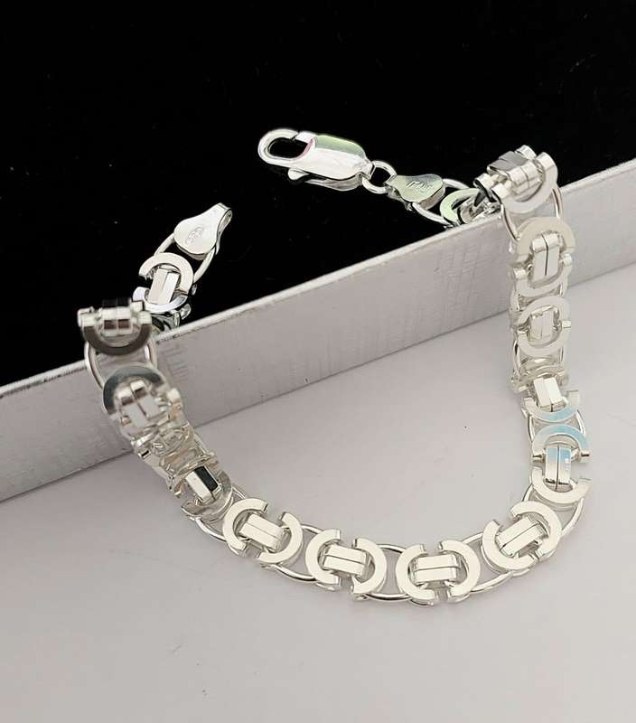 21cm 925 Sterling Silver Equo Style Bracelet