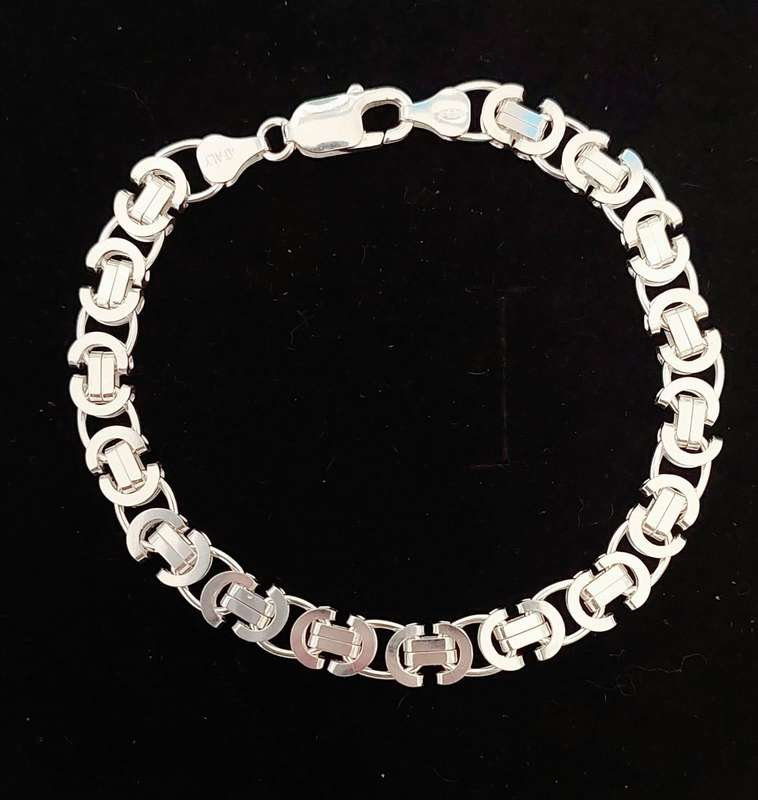 21cm 925 Sterling Silver Equo Style Bracelet