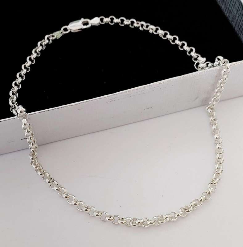 60cm Rolo Tondo Necklace in 925 Sterling Silver